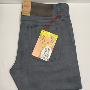 Naked & Famous Denim Grey x Black